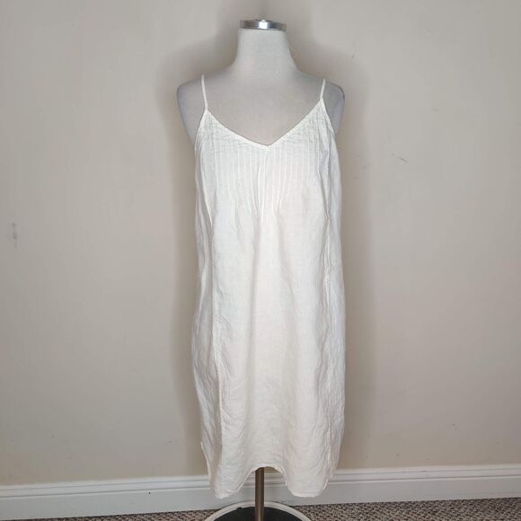Boden Dresses & Skirts - Boden Linen Sleeveless Dress White Tank Dress